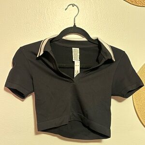 PINK Victoria's Secret Athletic Crop Top with Collar